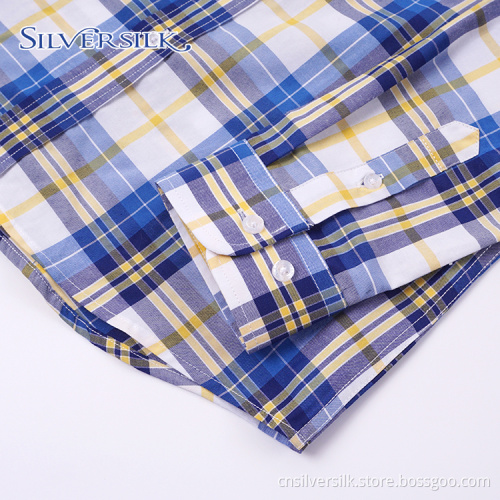 Dubai Check Student Full Sleeve Custom Boys Shirts